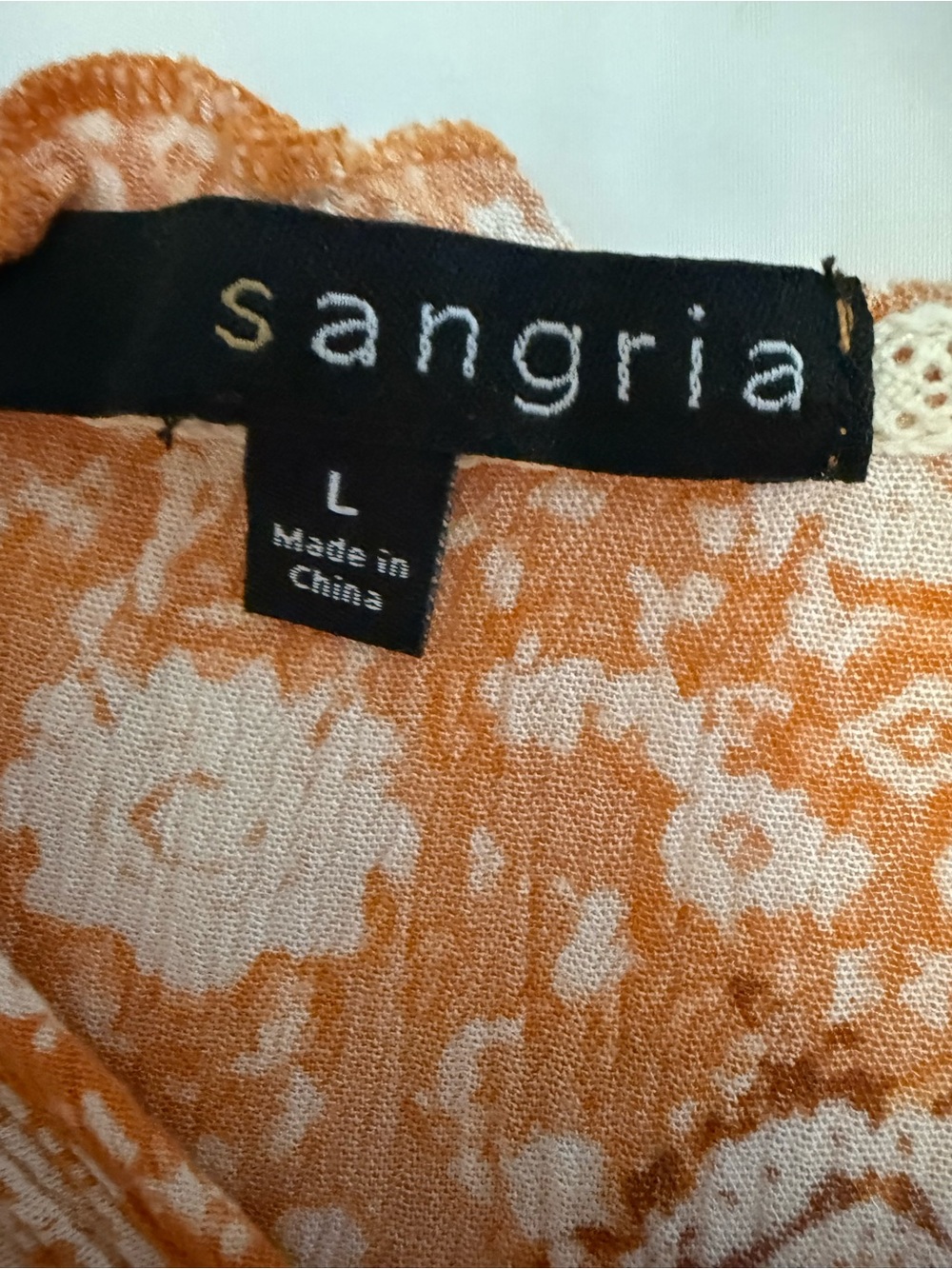 Signature by Sangria Orange Printed Maxi Dress - Picture 2 of 3